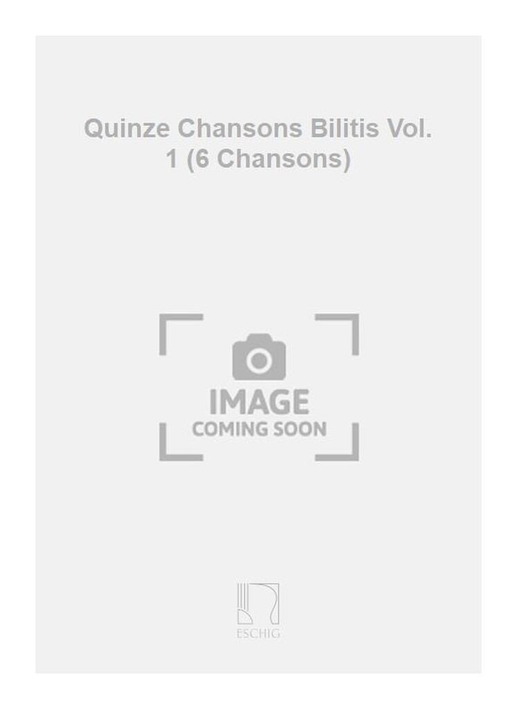 Chansons Bilitis Vol 1 Cht-Pno (6 Chansons De